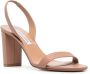 Aquazzura Roze Elegant Hoge Hak Bloksandaal Pink Dames - Thumbnail 2