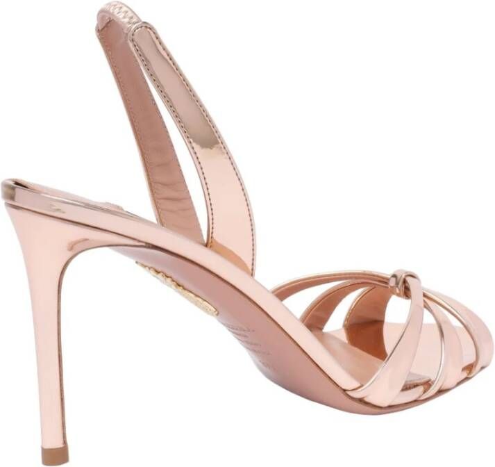 Aquazzura Roze Stiletto Hak Ronde Neus Schoenen Pink Dames