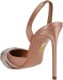 Aquazzura Satin Slingback Sandalen Brown Dames - Thumbnail 3