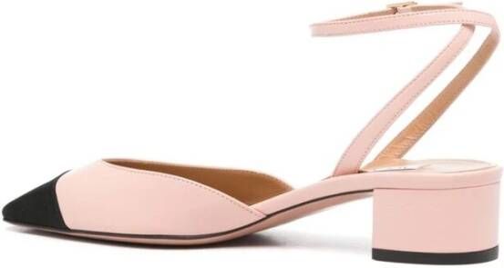 Aquazzura Schoenen met puntige neus en blokhak Pink Dames