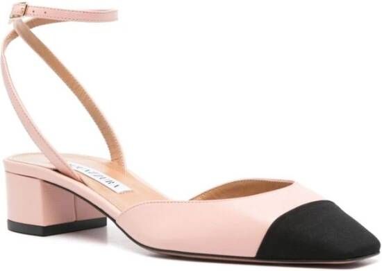 Aquazzura Schoenen met puntige neus en blokhak Pink Dames