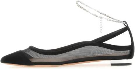 Aquazzura Secret Affair Platte Schoenen Black Dames