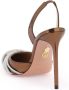 Aquazzura Slingback pumps met spiegelende kristaldetail Brown Dames - Thumbnail 3