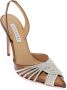 Aquazzura Slingback pumps met spiegelende kristaldetail Brown Dames - Thumbnail 5