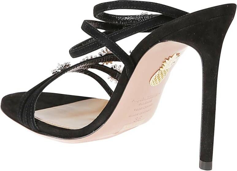 Aquazzura Starry Night Sandal Black Dames