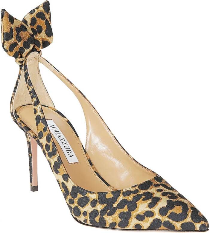 Aquazzura Stijlvolle Bow Tie Pump Schoenen Brown Dames