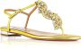 Aquazzura Stijlvolle Sandalen met Gntflas0Nplctr Detail Yellow Dames - Thumbnail 2