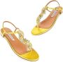 Aquazzura Stijlvolle Sandalen met Gntflas0Nplctr Detail Yellow Dames - Thumbnail 3