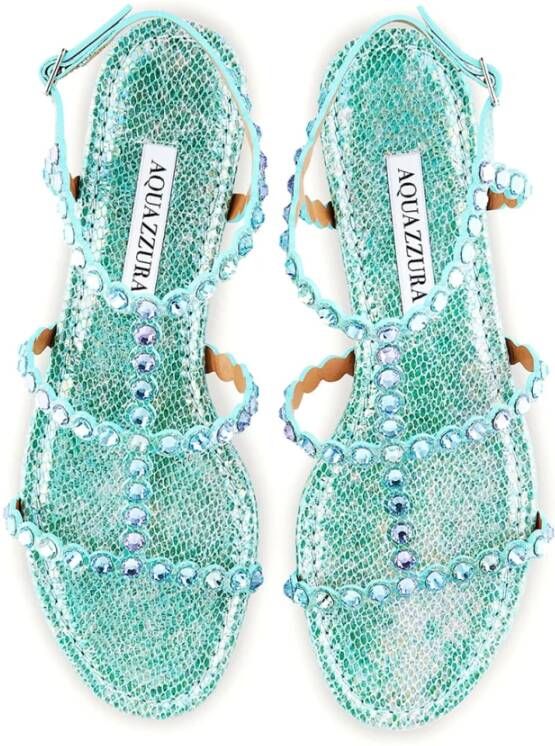 Aquazzura Stijlvolle Zomer Sandalen Blue Dames