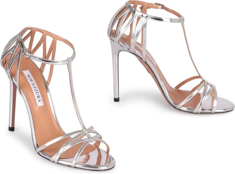 Aquazzura Stiletto sandalen met verstelbare band Gray Dames