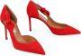 Aquazzura Strik Suede Pumps met Uitgesneden Detail Red Dames - Thumbnail 2