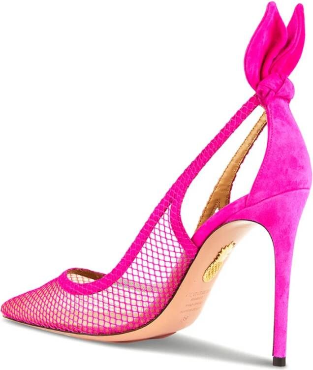 Aquazzura Suede High Heel Pumps Pink Dames