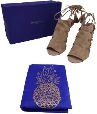 Aquazzura Suede sandals Beige Dames