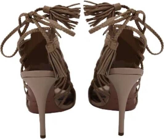 Aquazzura Suede sandals Beige Dames