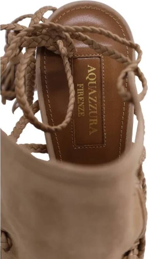 Aquazzura Suede sandals Beige Dames