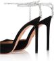 Aquazzura Suede Slingback Pumps Black Dames - Thumbnail 3