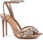 Aquazzura Roze Kristal Sandalen Pink Dames - Thumbnail 4