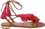 Aquazzura Tassel Sandal Flats voor de zomer Red Dames - Thumbnail 3