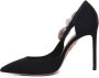 Aquazzura Velvet Pumps met Contrasterende Strik Black Dames - Thumbnail 4