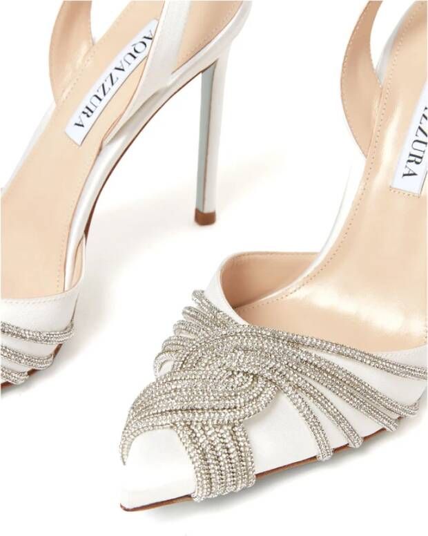 Aquazzura Witte Slingback Pumps White Dames