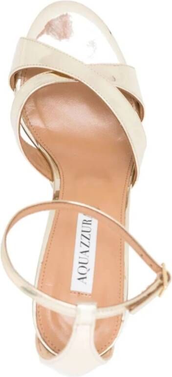 Aquazzura Zachte Gouden Divine Sandaal Yellow Dames