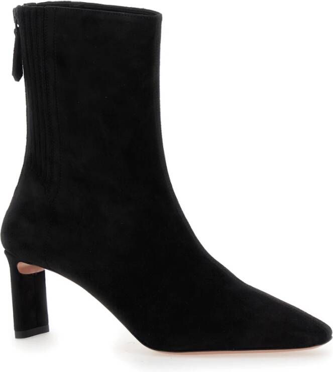 Aquazzura Zwarte Blade Bootie Laarzen Black Dames