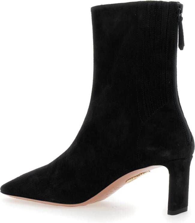 Aquazzura Zwarte Blade Bootie Laarzen Black Dames