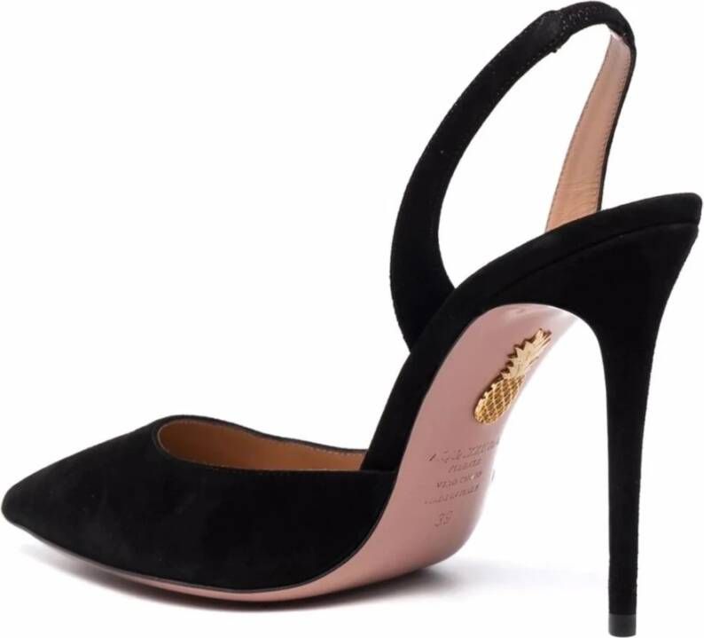 Aquazzura Zwarte Elegante Hoge Hak Pumps Black Dames