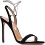 Aquazzura Zwarte Fonkelende Suède Sandalen Black Dames - Thumbnail 2