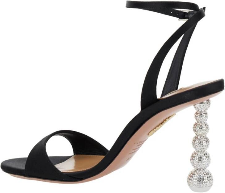 Aquazzura Zwarte hoge baby sandaal Black Dames