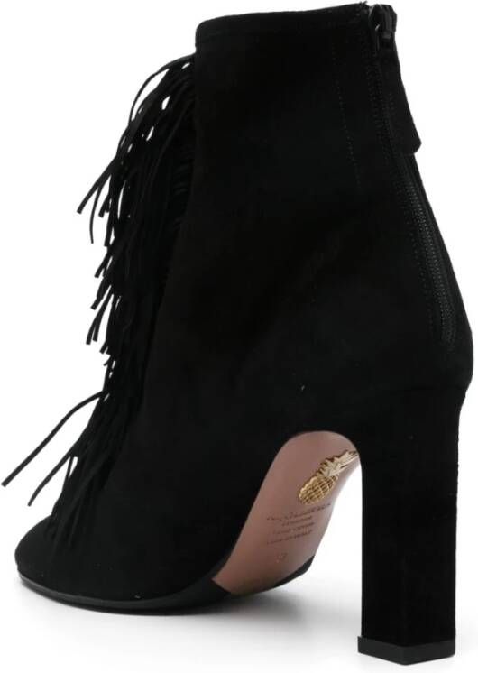 Aquazzura Zwarte Laarzen voor Stijlvolle Outfits Black Dames