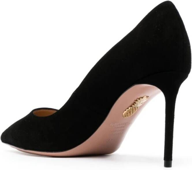 Aquazzura Zwarte platte schoenen Black Dames