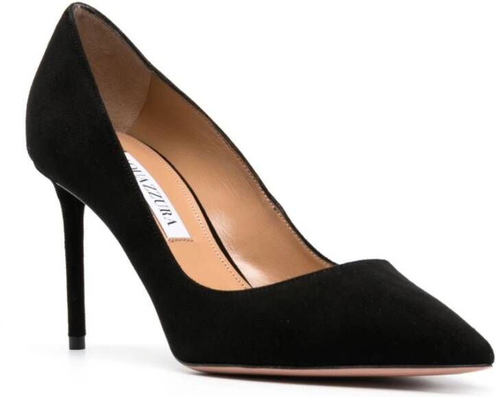 Aquazzura Zwarte platte schoenen Black Dames