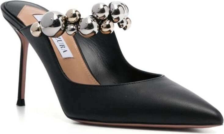 Aquazzura Zwarte platte schoenen Black Dames