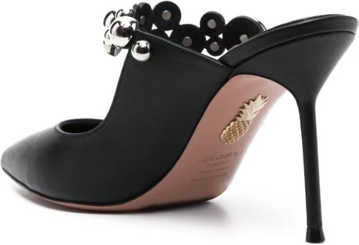 Aquazzura Zwarte platte schoenen Black Dames