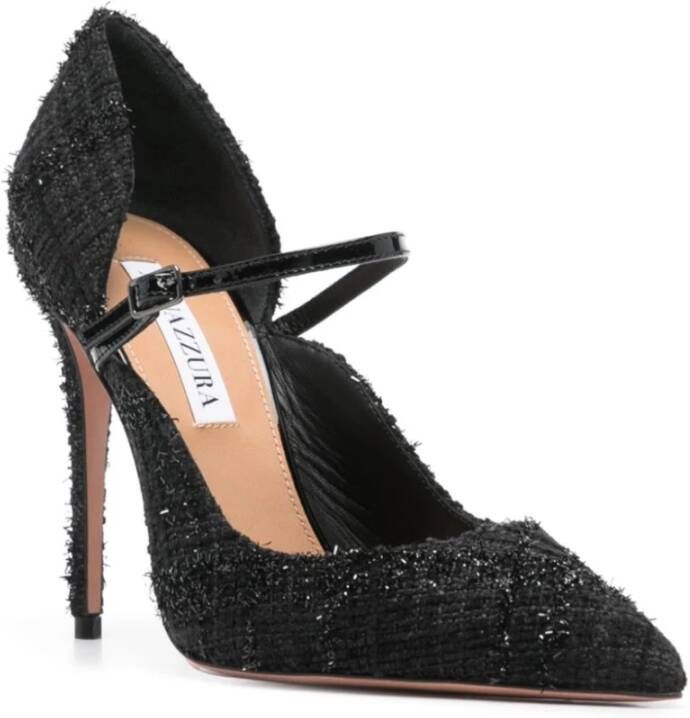 Aquazzura Zwarte platte schoenen Black Dames