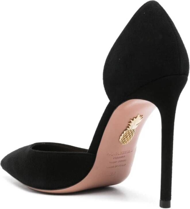 Aquazzura Zwarte Strik Pomp Black Dames