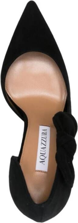 Aquazzura Zwarte Strik Pomp Black Dames