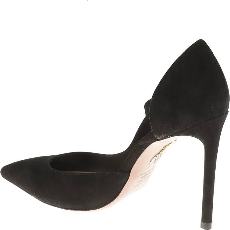 Aquazzura Zwarte Strik Pomp Hakken Black Dames