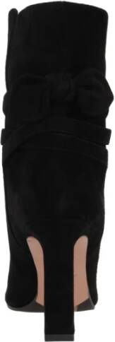 Aquazzura Zwarte Strik Bootie Laarzen Black Dames