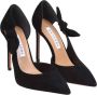 Aquazzura Zwarte Suède Stiletto Hak Pumps Black Dames - Thumbnail 2