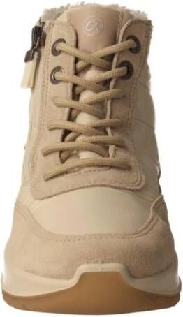 Ara Beige Gore-Tex Dames High-Top Sneaker Beige Dames