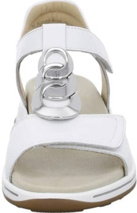 Ara Flat Sandals White Dames