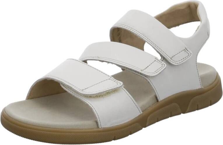 Ara Flat Sandals White Dames