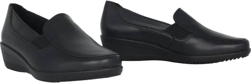 Ara Zwarte brede loafer voor dames Black Dames