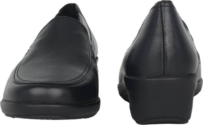 Ara Zwarte brede loafer voor dames Black Dames