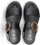 Ara Zwarte Platte Sandalen voor Vrouwen Black Dames - Thumbnail 5