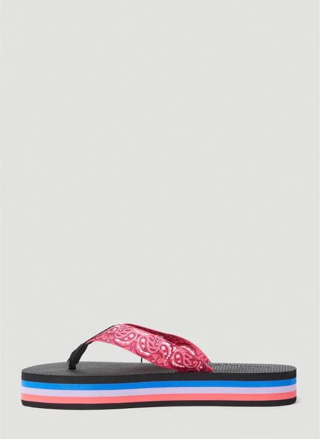 Arizona Love Paisley Print Flip Flops met Open Teen Multicolor Dames