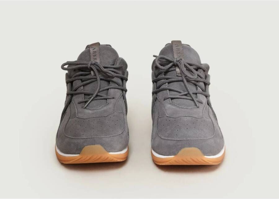 Arkk Copenhagen Grijze Suède Hardloopschoenen met Logo Gray Heren