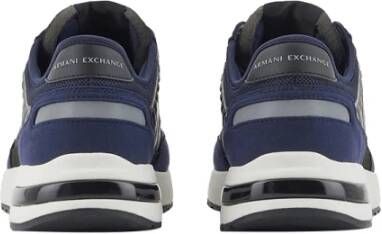 Armani Exchange Blauwe Sneakers Elegante Stijl Blue Heren